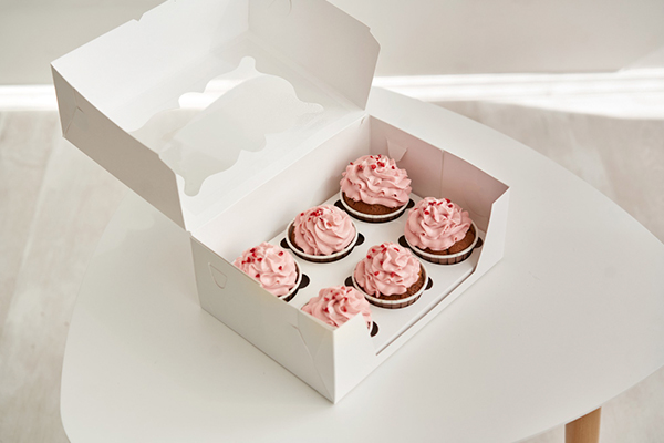 modelo de cajas para cupcakes