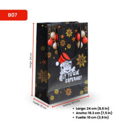 Bolsa B07 de papel kraft para empaques ecológicos y biodegradables.