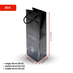 Bolsa B04 de papel kraft, perfecta para empaques ecológicos y reutilizables.