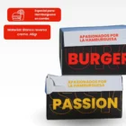 Caja especial para hamburguesas K08 de Burguer Master, enfocada en empaques de cartón biodegradables.