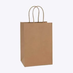 Bolsa de papel con manija BC01 de 33 × 23,5 × 12 cm